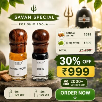 Sawan Special Combo – Sandal Wood Attar + Khus Attar | Shiv Pooja Collection